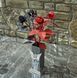 Кована ваза на Алею Слави квадратна з янголом на 4 троянди чорно-червона (3063398453) 3063398453 фото 3